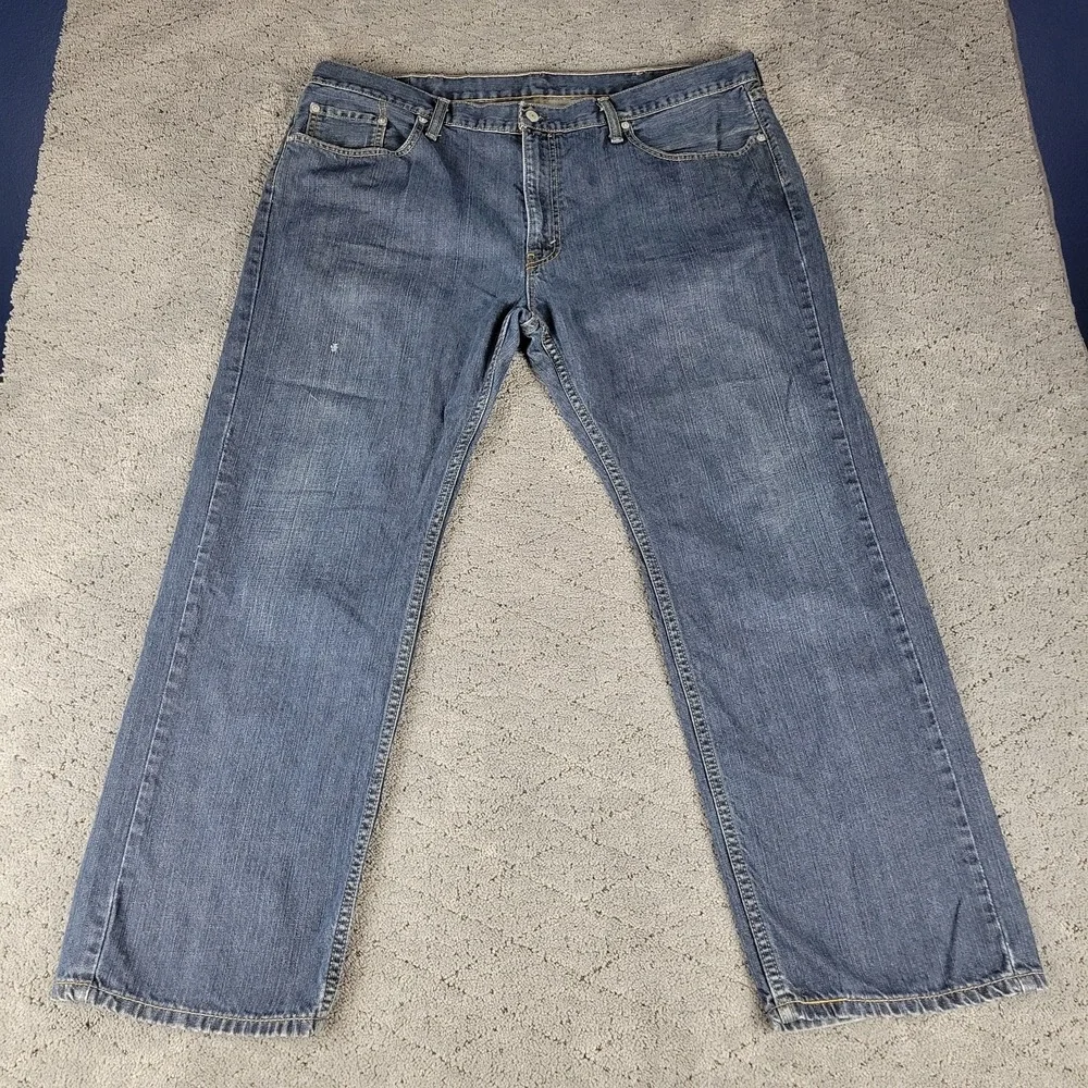 Levis 559 Jeans Mens 42x30 Blue Relaxed Fit Straight Leg Denim Workwear